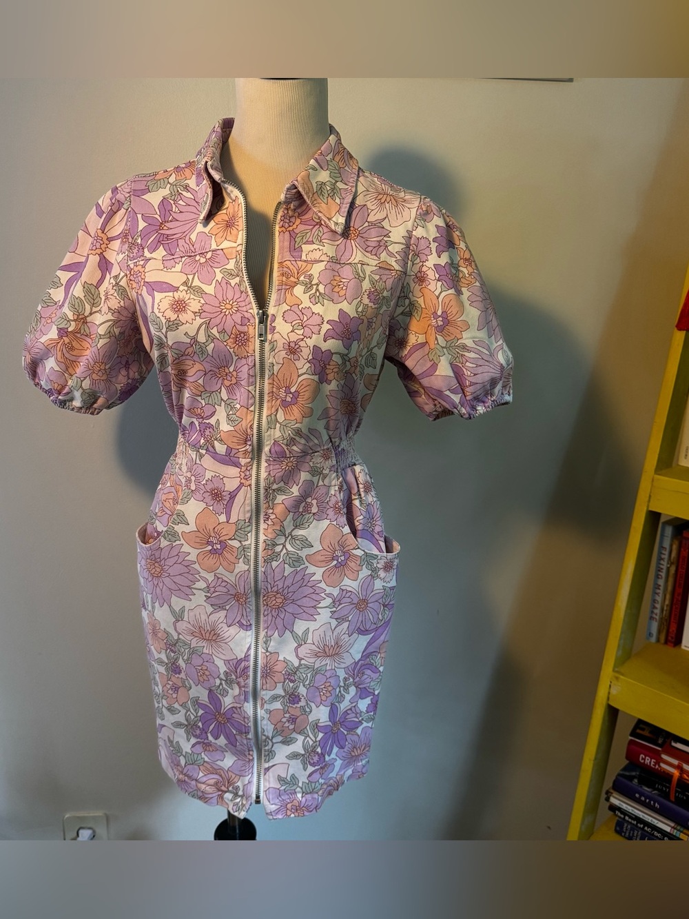Skies Are Blue Pastel Floral Print Summer Dress